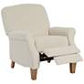 Le Grand Linen Fabric Push Back Recliner Chair by Elm Lane in scene