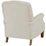 Le Grand Linen Fabric Push Back Recliner Chair by Elm Lane in scene