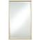 Le'Maille Shiny Soft Gold 24" x 40" Rectangular Wall Mirror