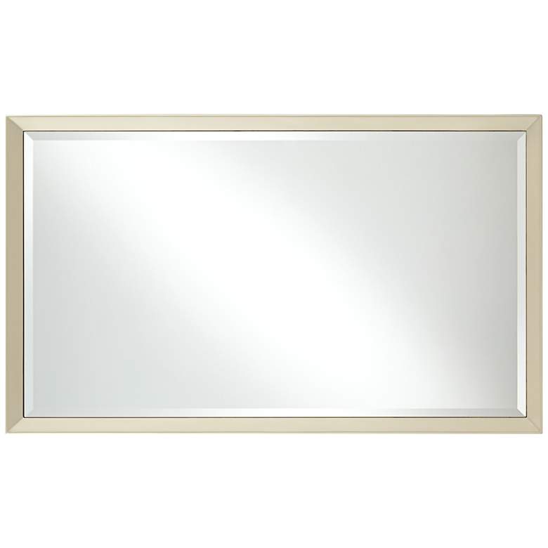 Image 5 Le&#39;Maille Shiny Soft Gold 24 inch x 40 inch Rectangular Wall Mirror more views