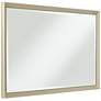 Le&#39;Maille Shiny Soft Gold 24" x 40" Rectangular Wall Mirror