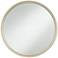 Le'Maille Shiny Soft Gold 32" Round Wall Mirror