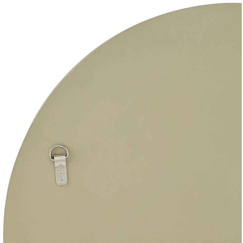 Image 5 Le'Maille Shiny Soft Gold 32" Round Wall Mirror more views