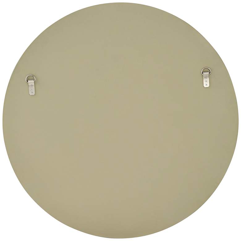 Image 7 Le'Maille Shiny Soft Gold 32" Round Wall Mirror more views