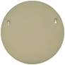 Le&#39;Maille Shiny Soft Gold 32" Round Wall Mirror in scene