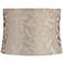 Le Mans Taupe Embroidered Drum Lamp Shade 13x14x10 (Spider)