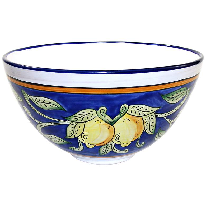Image 1 Le Souk Ceramique Citronique Design Deep Salad Bowl