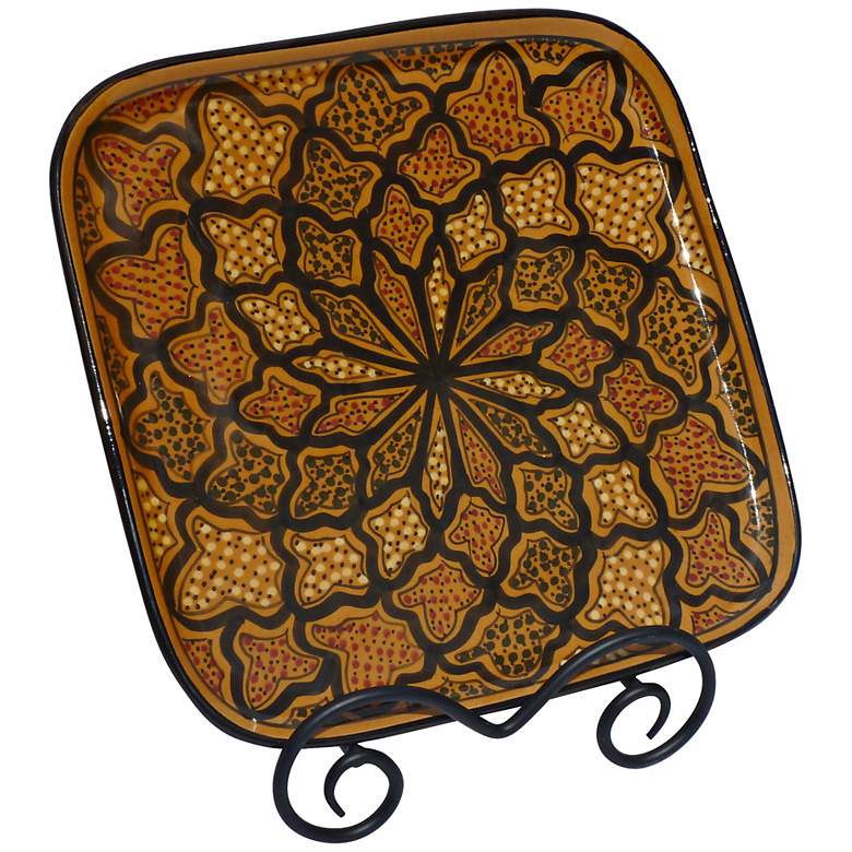 Image 1 Le Souk Ceramique Honey Design Square Platter