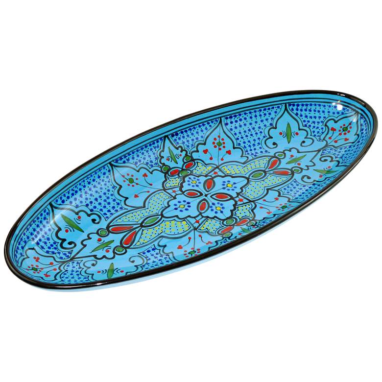 Image 1 Le Souk Ceramique Sabrine Design Extra Large Oval Platter