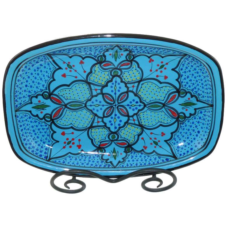 Image 1 Le Souk Ceramique Sabrine Design Rectangular Platter
