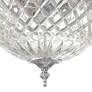 6_Lead Crystal 12" Wide Flushmount Ceiling Light Fixture more views