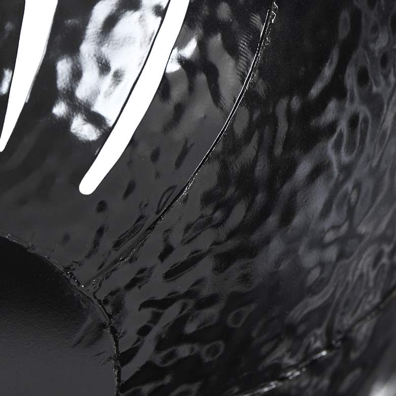 Image 6 Leaf 16" Wide Black Table Top Decorative Bowl more views