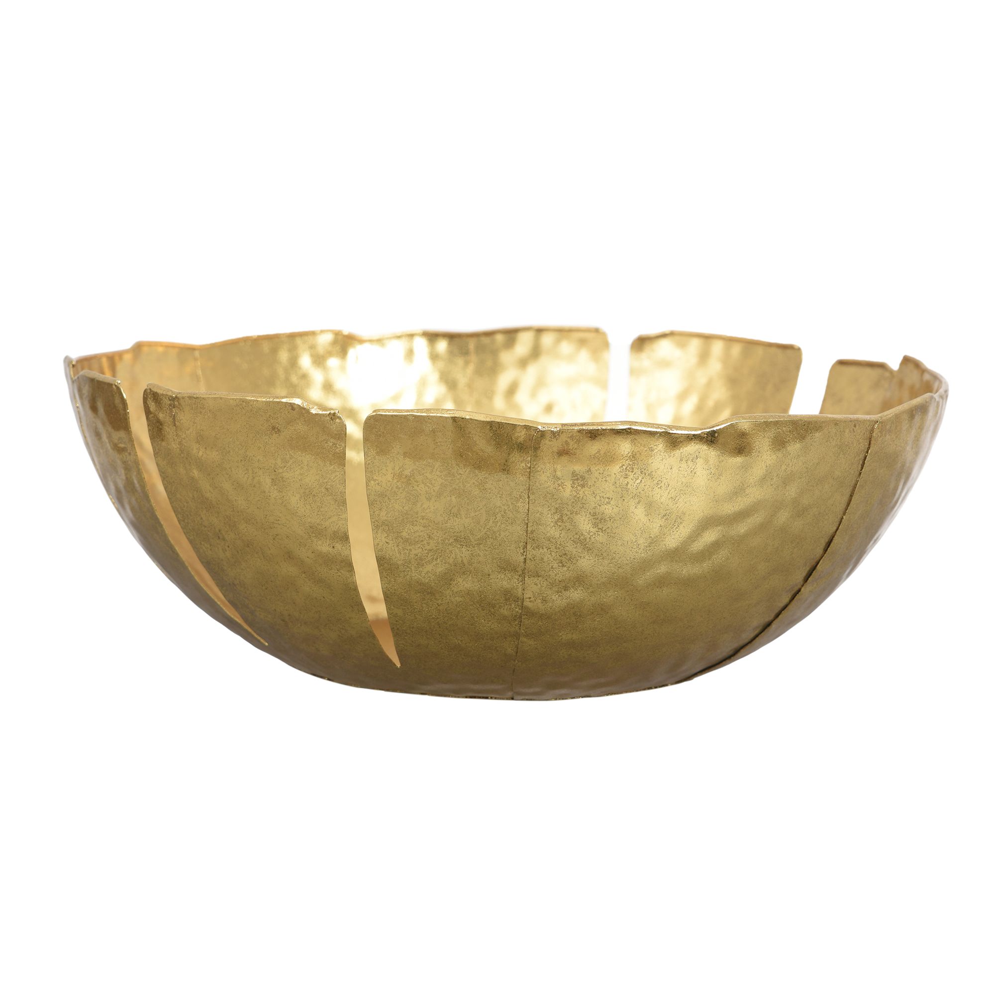 Image 4 Leaf 16" Wide Gold Table Top Decorative Bowl more views