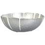 2_Leaf 16" Wide Silver Table Top Decorative Bowl
