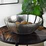 1_Leaf 16" Wide Silver Table Top Decorative Bowl