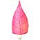 Leaf 8" High Pink Fossilized Cocoa Leaf Plug-In Night Light