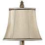 Leaf and Flower 21" Beige and Champagne Finish Mini Accent Table Lamp