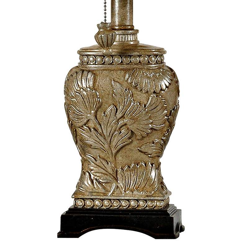 Image 4 Leaf and Flower 21" Beige and Champagne Finish Mini Accent Table Lamp more views