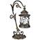 Leaf and Vine 17 1/2" High Pillar Candle Holder Lantern