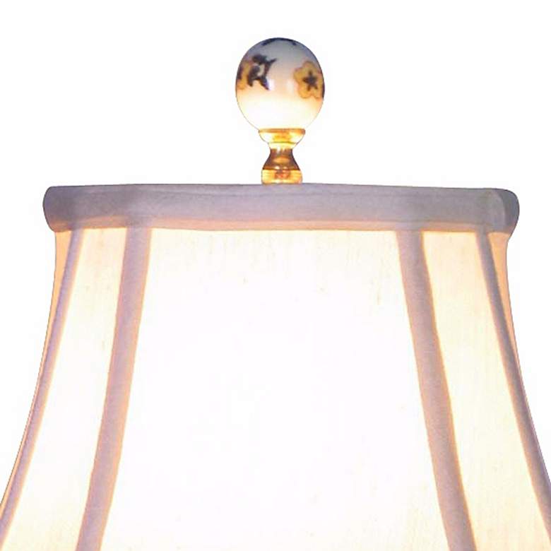 Image 4 Leaf and Vine 21" Porcelain Ginger Jar Vase Table Lamp more views