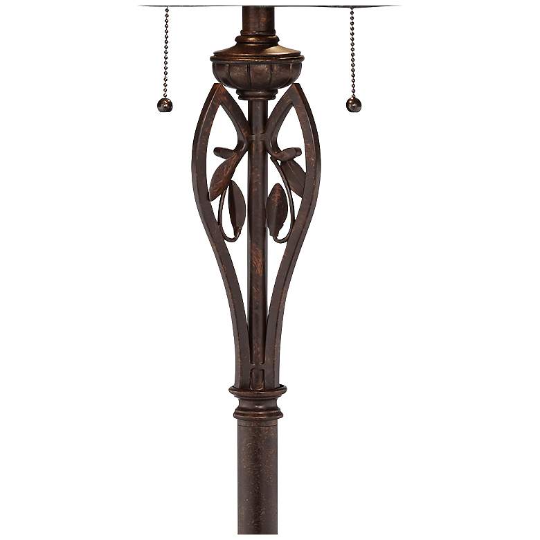 Image 5 Leaf and Vine II Pull-Chain Tiffany-Style Floor Lamp more views