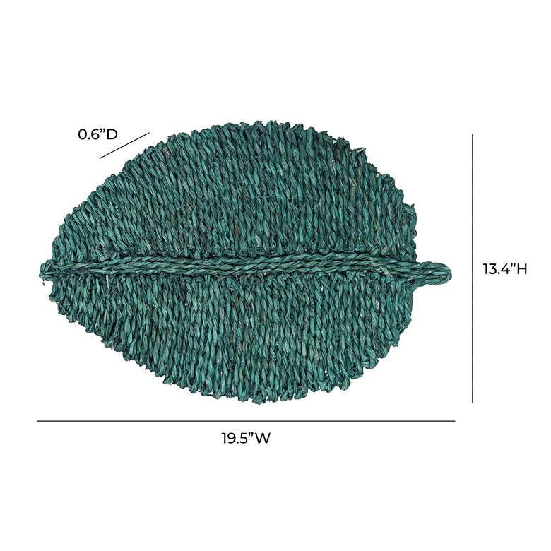 Image 4 Leaf Green Seagrass Placemats Set of 4 more views