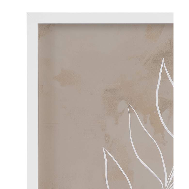 Image 2 Leaf Line Art 38" x 26" Framed Print Set of 2 more views