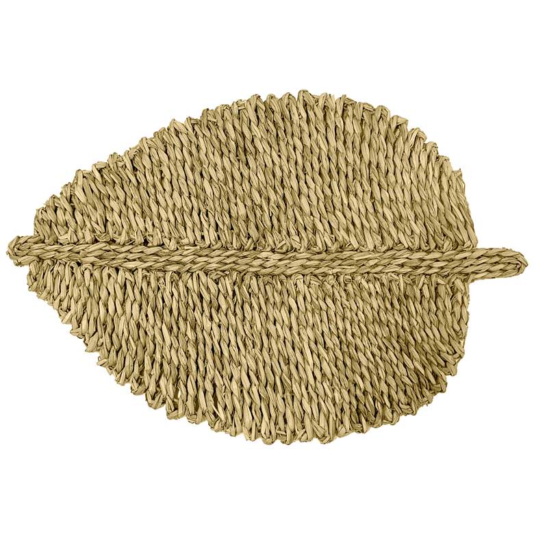 Image 2 Leaf Natural Seagrass Placemats Set of 4 more views