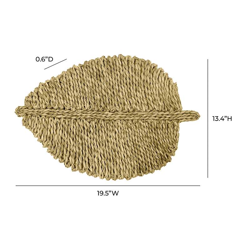 Image 4 Leaf Natural Seagrass Placemats Set of 4 more views