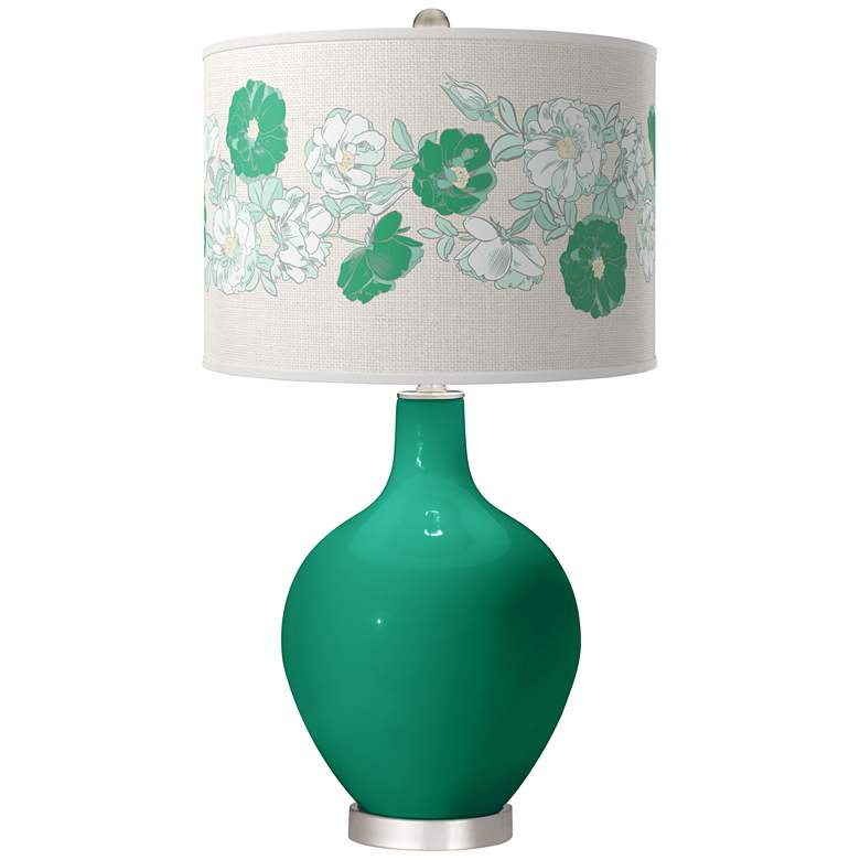 Image 1 Leaf Rose Bouquet Ovo Table Lamp