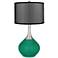 Leaf Spencer Table Lamp with Organza Black Shade