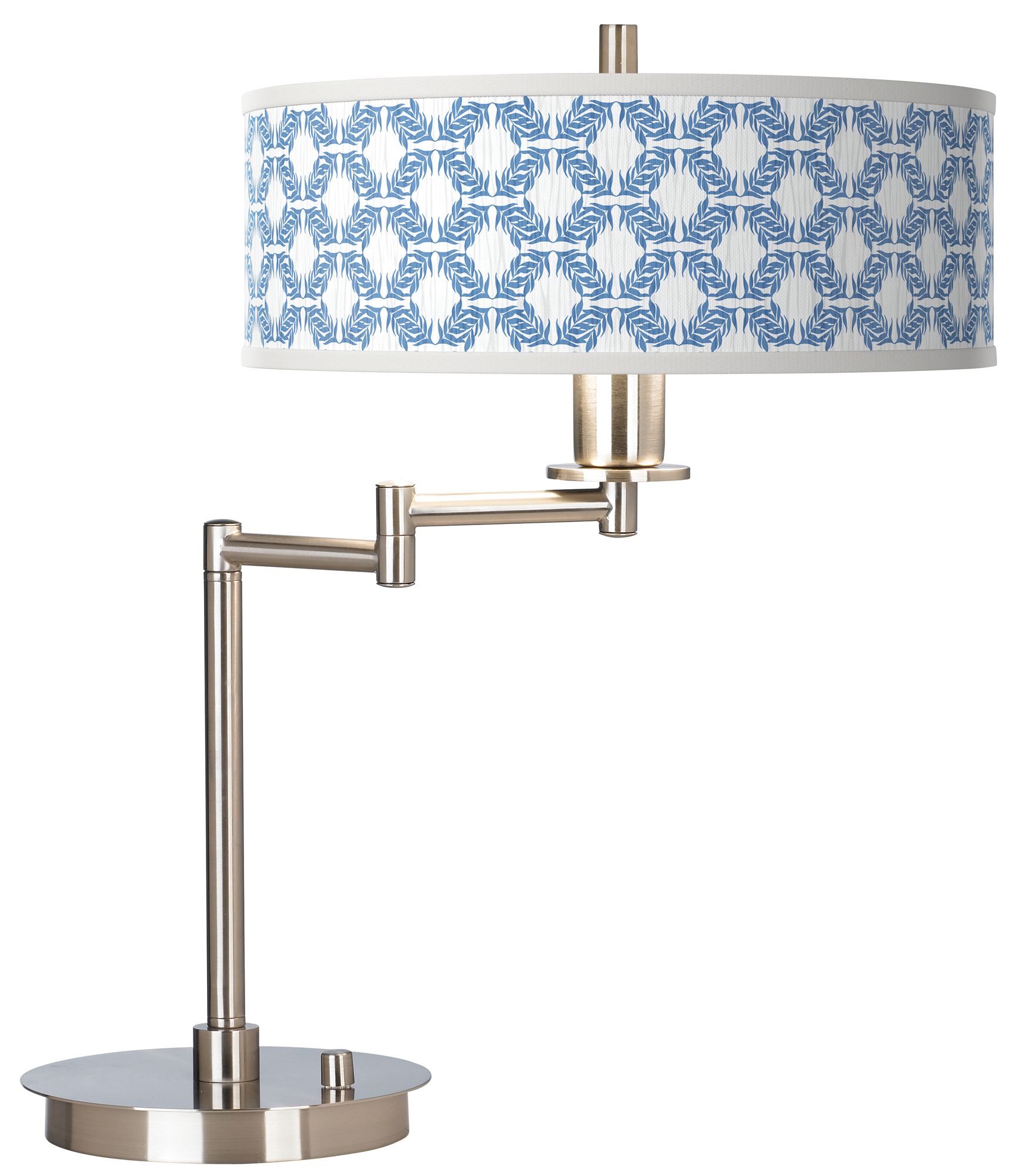 Image Leaf Symmetry Giclee Adjustable Swing Arm Modern LED Desk Lamp