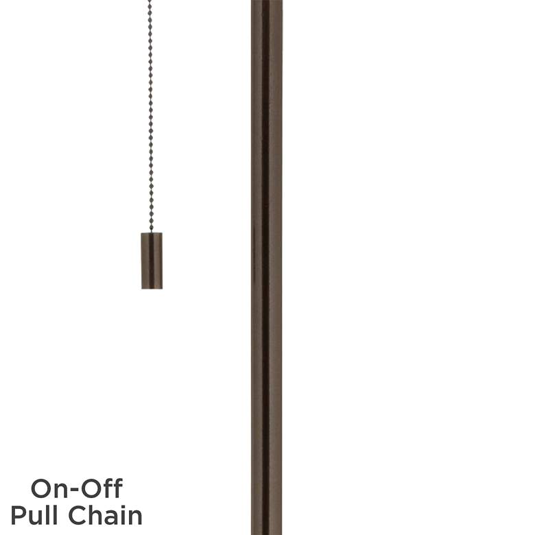 Image 3 Leaf Symmetry Giclee Glow Bronze Club Floor Lamp more views