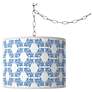 Thumbnail1 of Leaf Symmetry Giclee Glow Plug-In Swag Pendant