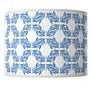 Thumbnail1 of Leaf Symmetry Pattern Giclee Glow Blue Lamp Shade 13.5x13.5x10 (Spider)