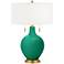 Leaf Toby Brass Accents Table Lamp