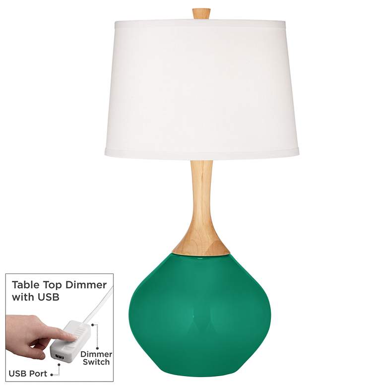 Image 1 Leaf Wexler Table Lamp with Dimmer