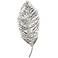 Leaflets 26 3/4"H Antique Metallic Silver Wall Arts Set of 2