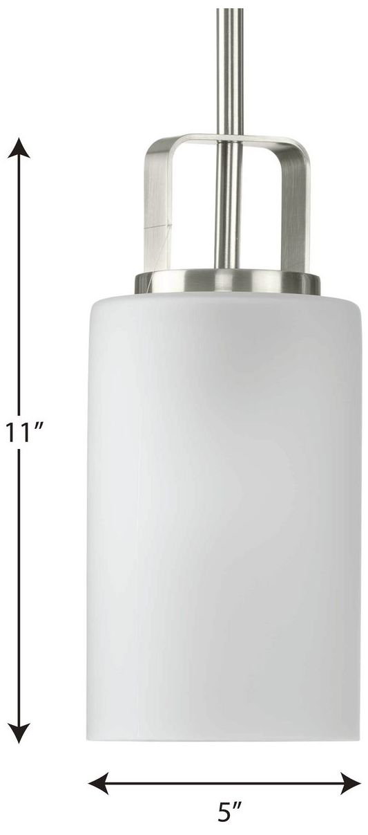 Image 4 League Collection One-Light Etched Glass Mini-Pendant Hanging Light more views