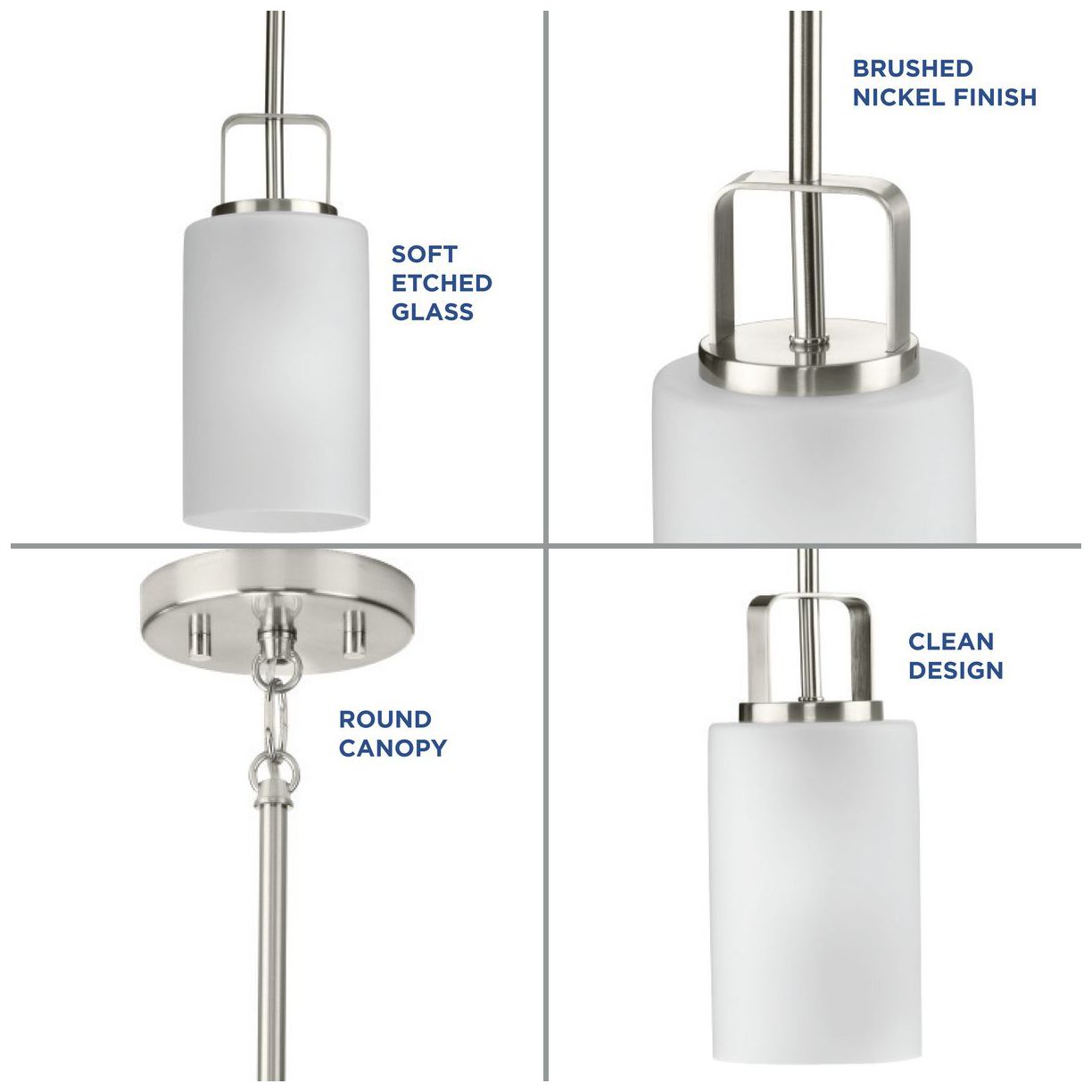 Image 5 League Collection One-Light Etched Glass Mini-Pendant Hanging Light more views