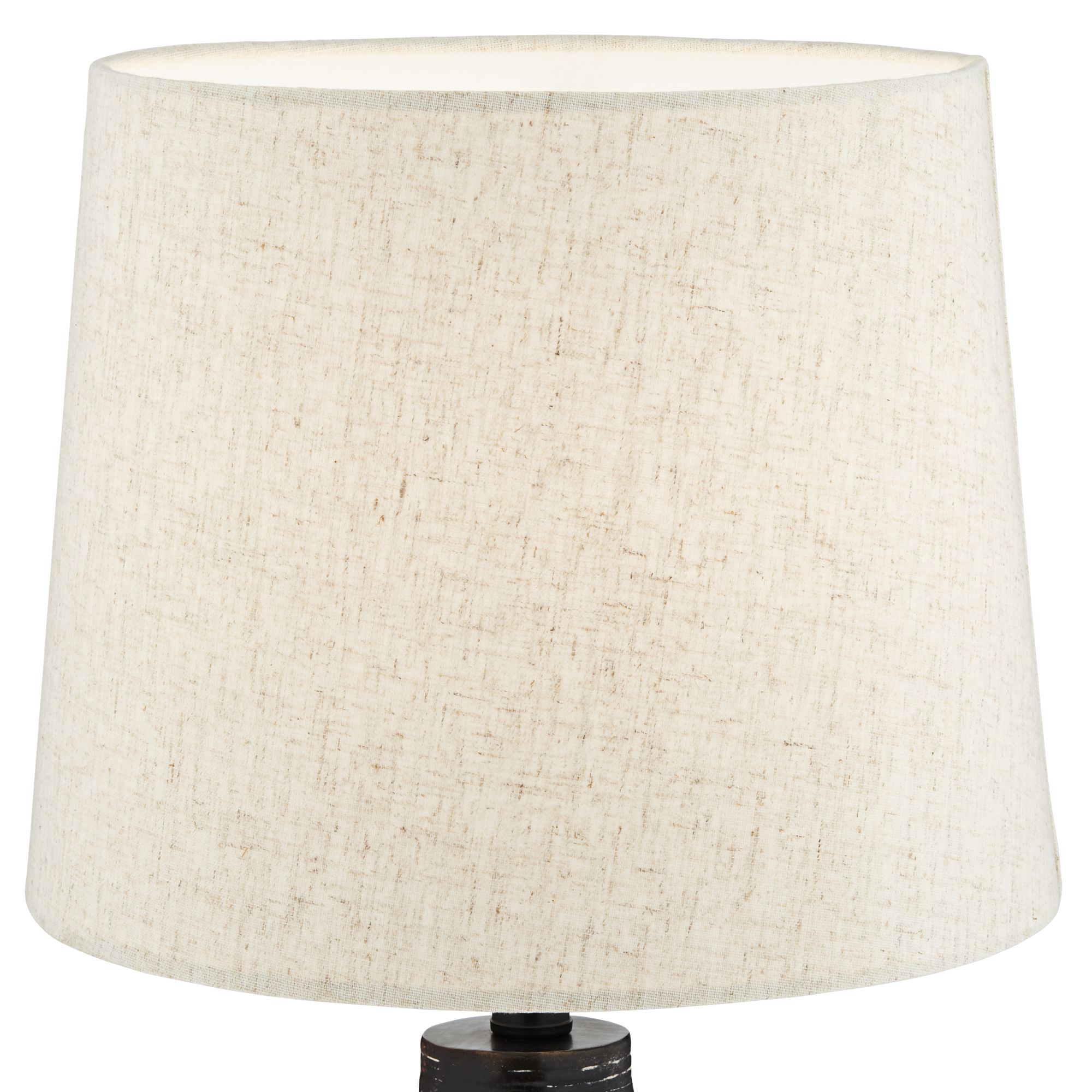 Image 3 Leah 24" Modern Rustic Black Finish Table Lamps Set of 2 more views
