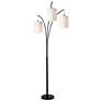 1_Leah 83.5" High 3-Light Black Floor Lamp