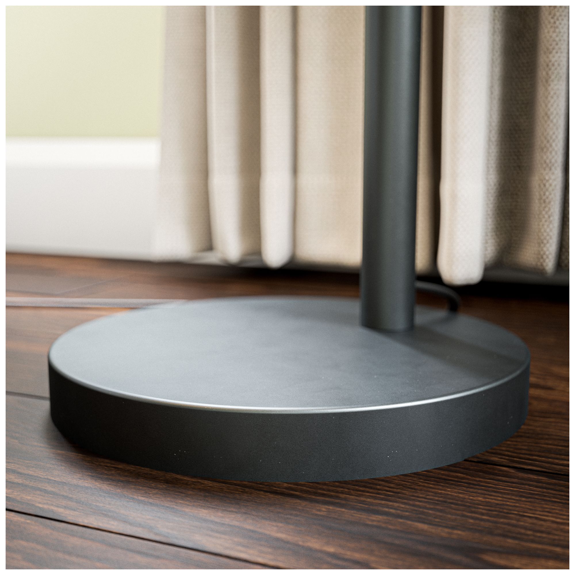 Leah 83.5" High 3-Light Black Floor Lamp