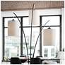 Leah 83.5" High 3-Light Black Floor Lamp