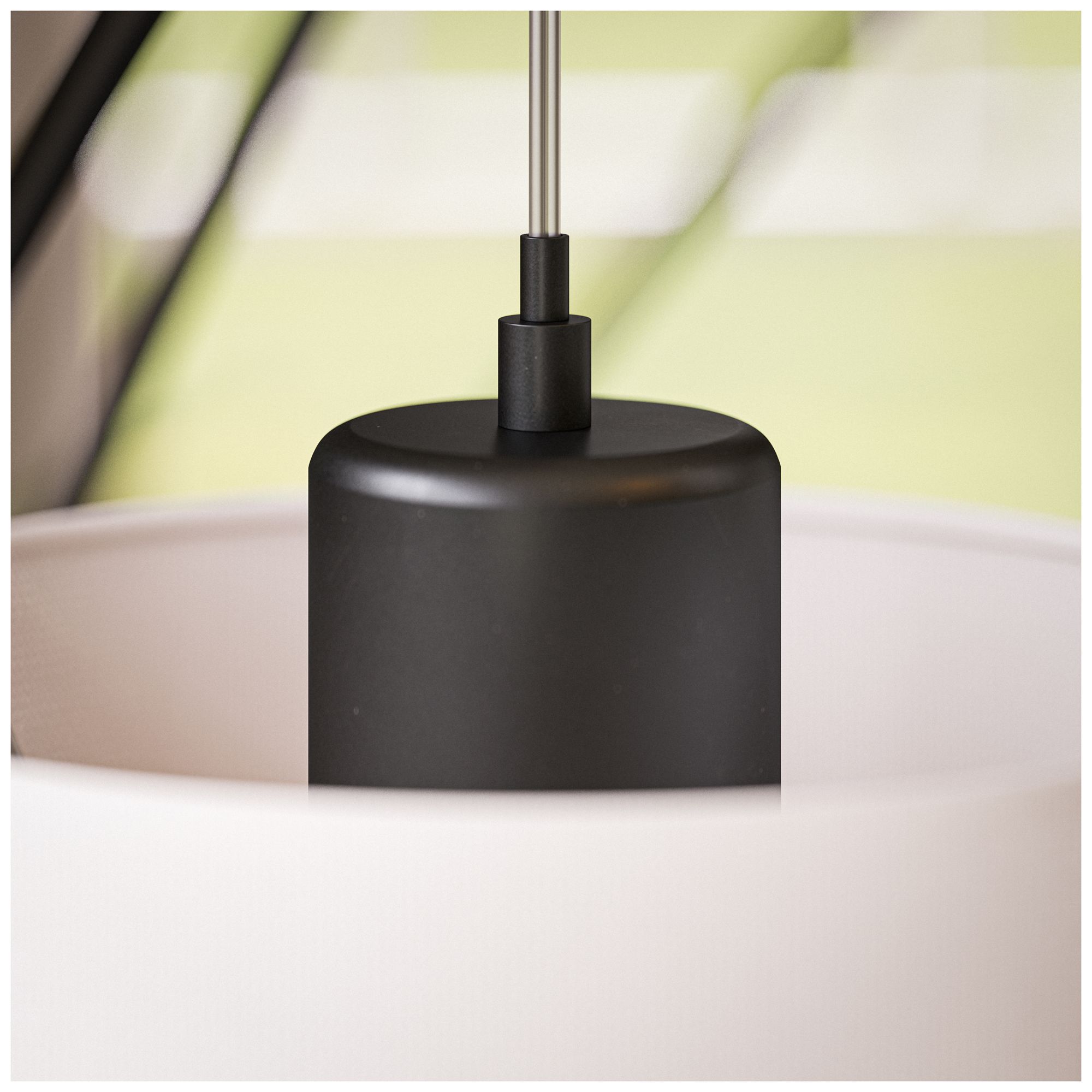 Leah 83.5" High 3-Light Black Floor Lamp