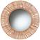 Leala Natural Brown Jute 31 1/2" Round Wall Mirror