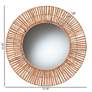 3_Leala Natural Brown Jute 31 1/2" Round Wall Mirror more views