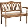 1_Leamington Oak Wood 40" Wide Bench