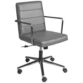 Image1 of Leander Gray Adjustable Swivel Office Chair