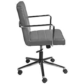 Image3 of Leander Gray Adjustable Swivel Office Chair more views